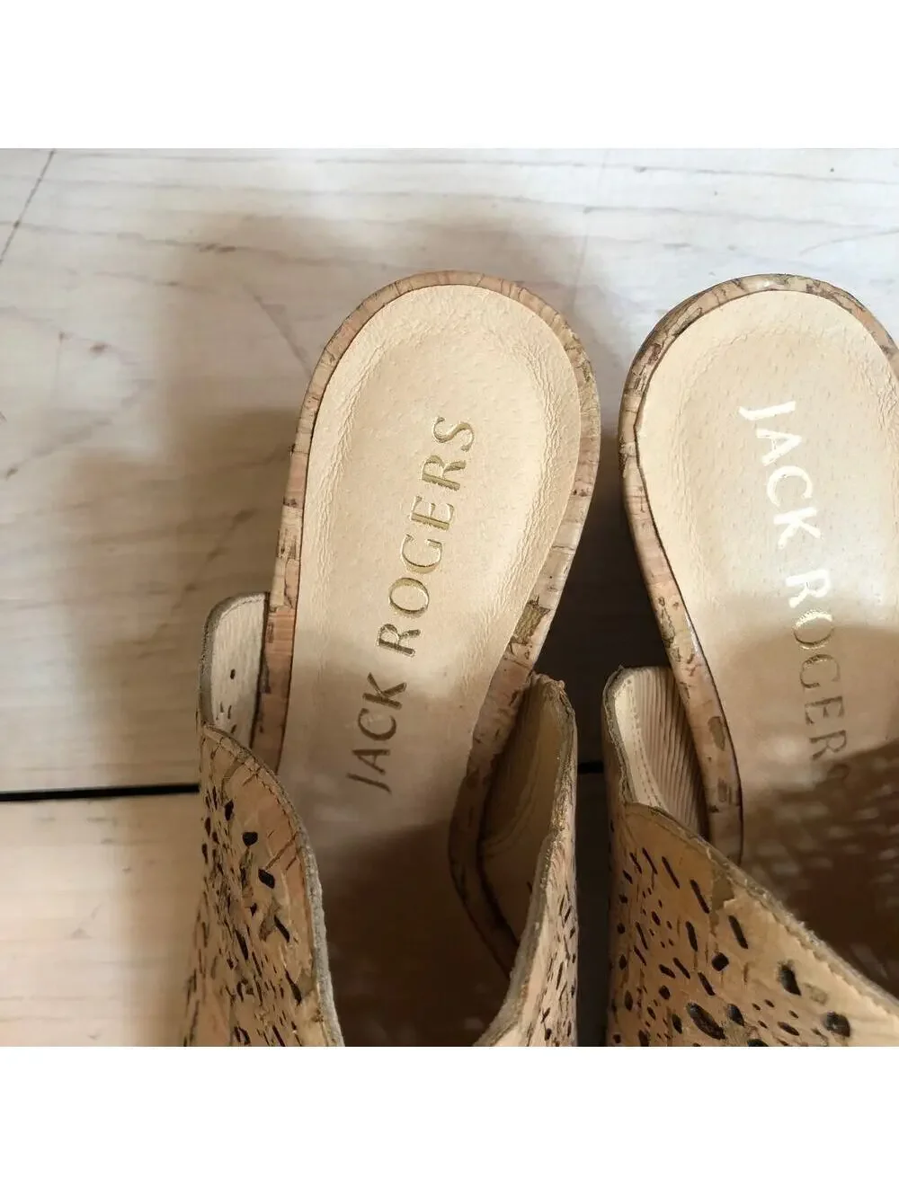 Jack Rogers NWOT Women's Ronnie Cork Wedge Sandals Size 6